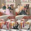 Подушка T-Trick Sakura Trick Подушка для аниме Юри Наволочка из льна Мягкий декор для дивана Домашней комнаты