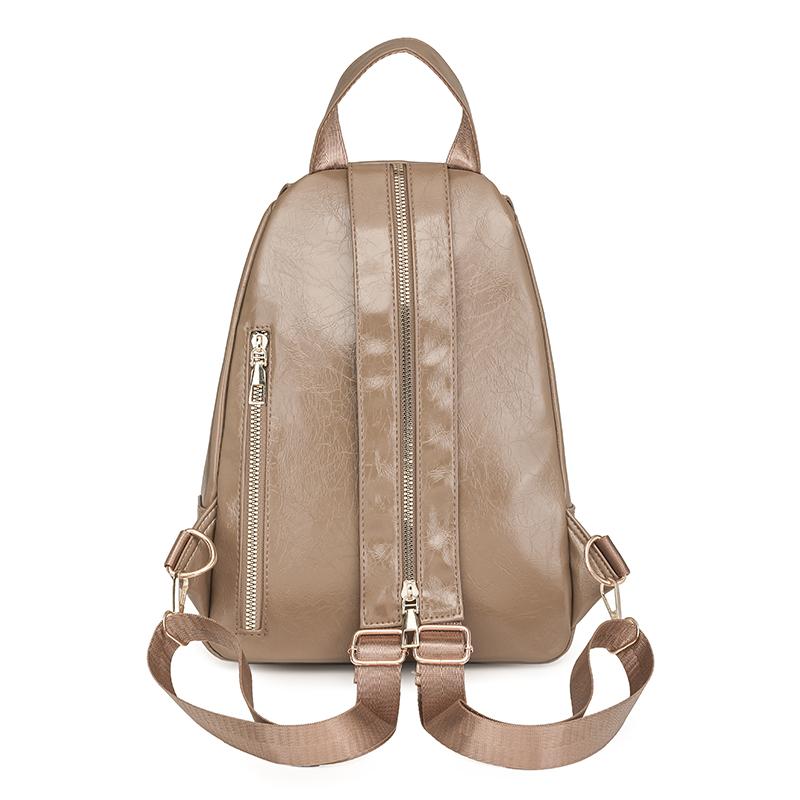 Рюкзак многофункциональный женский рюкзак с цветными блоками и замком