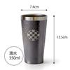 Pair Tumbler Beer Tumbler Cup Pair Insulated Stainless Steel Vacuum Insulated Double Structure 350ml Traditional Japanese Pattern [Dolce Duo] (Gift