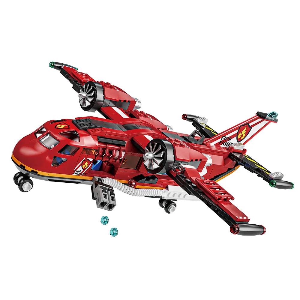 Нетоксичный Игрушечный Самолет Пожарной Службы Города Для Детей Веселая Идея Подарка На День Рождения Для Детей И Детей Возрастом 6+, Которые Любят Игрушечные Самолеты И Воображение