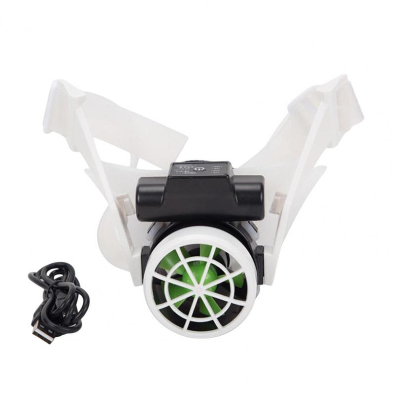 The helmet is equipped with an internal cooling fan, a helmet safety fan, strong wind force, adjustable wind belt, and a helmet fan.