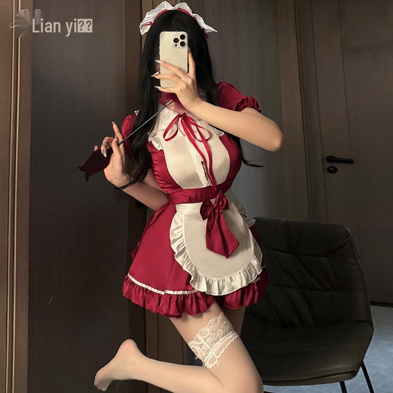 Xianyi Lingerie Косплей горничной чистого желания: Сексуальный быстросъемный костюм на Хэллоуин для маленькой груди