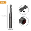 80mm Length Hex Sockets Nut Driver Drill Bits Magnetic Socket Nut Bolt