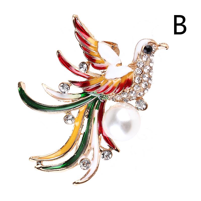 Женщины Фламинго Кристалл Птица Феникс Животное Птица Сова Нагрудник Брошь Булавка Ювелирные Изделия