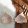 Allofme Женское французское нижнее белье с треугольными чашками Бесшовное и беспроводное нижнее белье Красивый бюстгальтер сзади