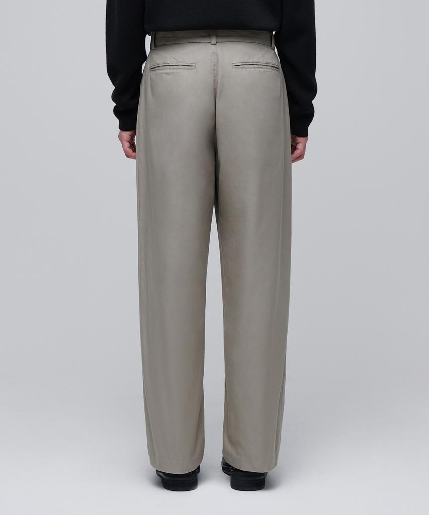 MUSINSA STANDARD Semi-Balloon Belted Chino Pants [Dusty Beige]