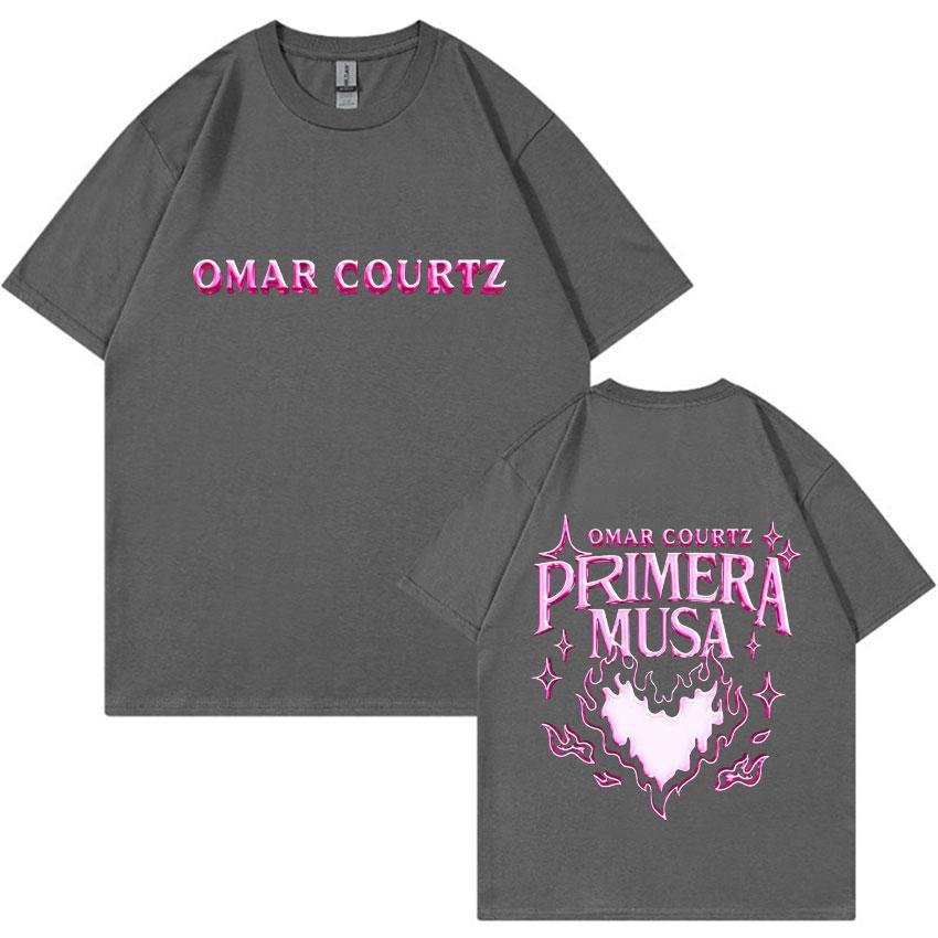 Harajuku Product Tshirt Omar Courtz Primera Musa Album Tour Men Hiphop Fashion Highquality Casual Cotton Shortsleeved
