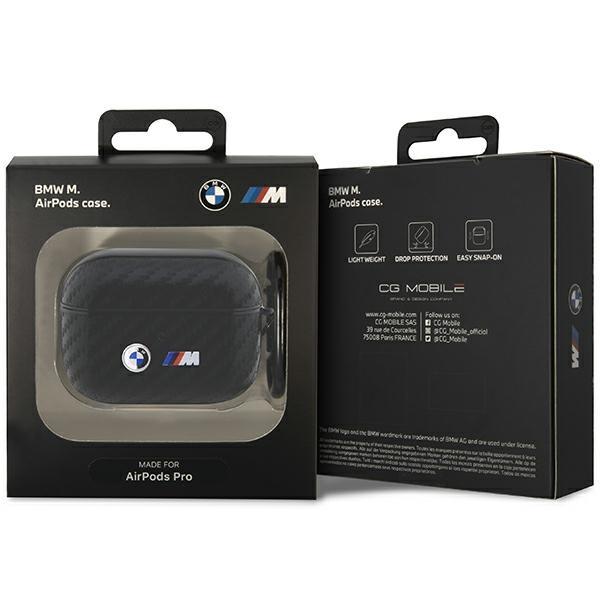 Etui do AirPods Pro BMW Carbon Metal Logo Czarne