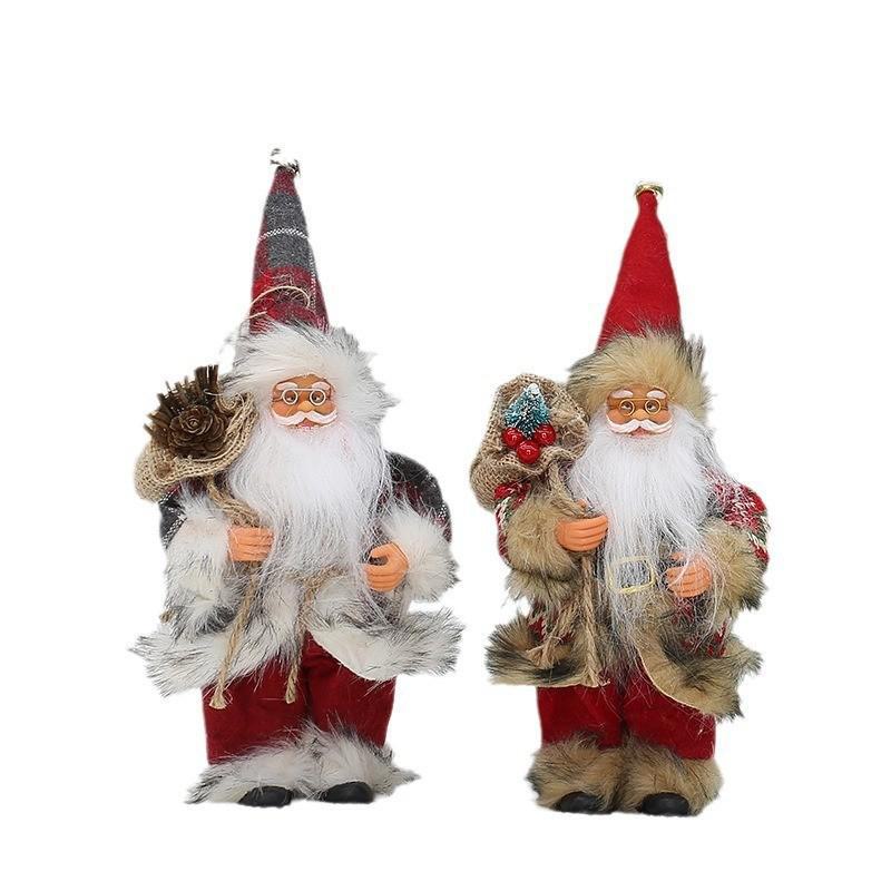 9-дюймовый Санта-Клаус рюкзак кукла праздничное украшение украшение