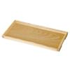 Yamako Wooden Non-Slip Cafe Tray, Clear, Stackable, 15570, 30x15xH2cm