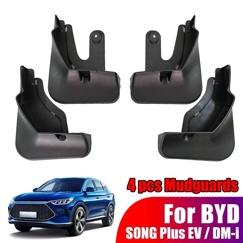 Автомобильные брызговики для BYD SONG PLUS DM-i EV 2022, передние и задние брызговики, брызговики на крыльях, 4 шт., аксессуары
