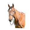 Kincade Classic Leather Horse Flat Hunt Bridle With Reins