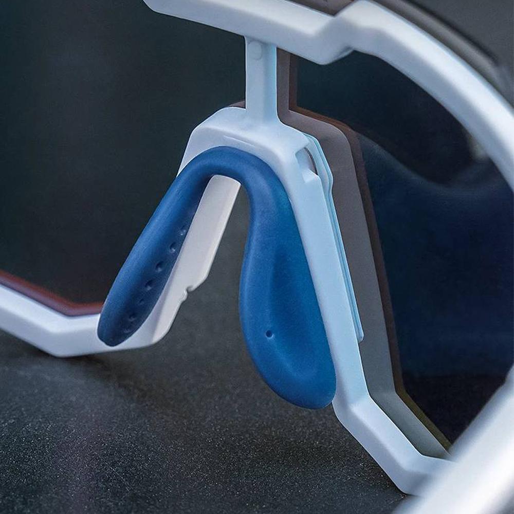 Polarized cycling glasses with UV 400 filter, white