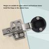 2Set Stainless Steel 201 Cabinet Glass Door Hinge 35 Cup Glass Door Damping Buffer Hinge Straight ArmFull Overlay 18mm