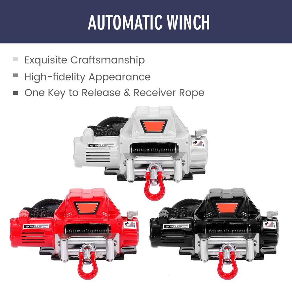 Compatible with 1/10 RC Car Automatic Winch RC Winch Wireless RC Car Decoration Simulated