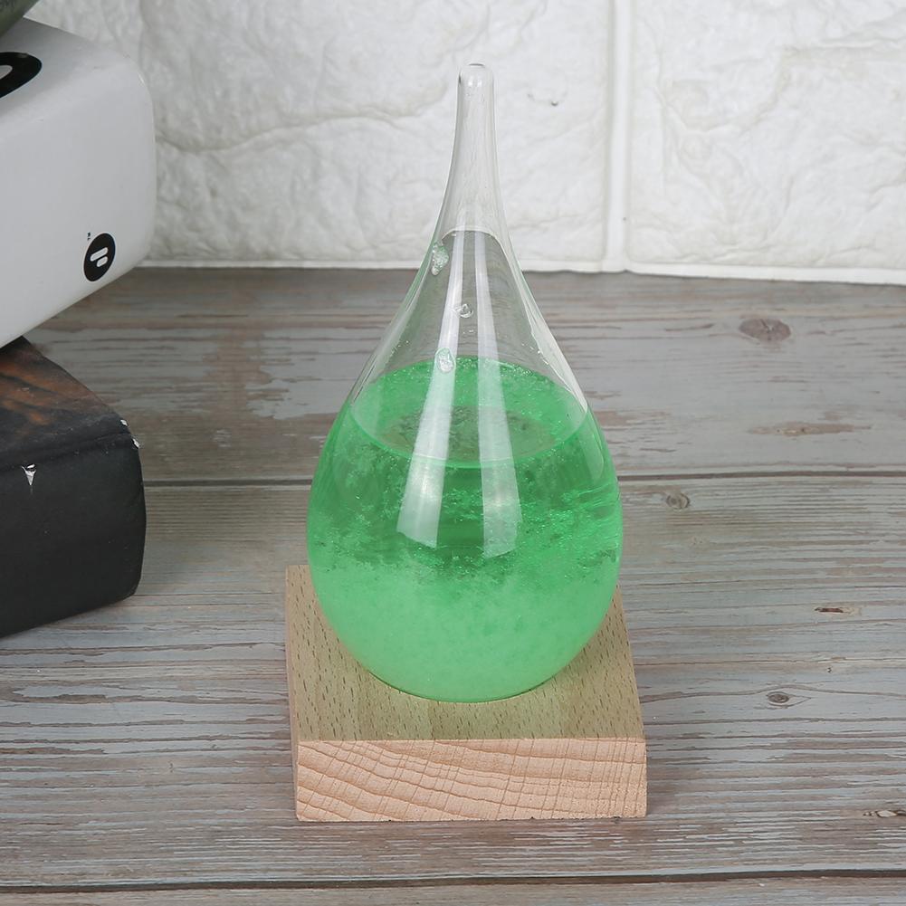 Innovative Drop Shape Weather Forecast Glass Weather Predicting Bottle Home Decoration