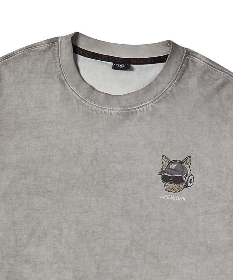 LIFEWORK Лонгслив с garment-dyed эффектом Hipdog