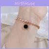 Sophisticated Rose Gold Titanium Steel Bracelet Women's Jewelry Geometric
