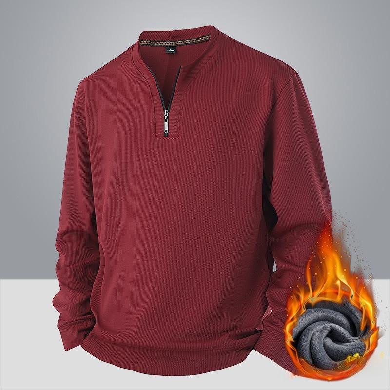 Мужской утепленный теплый модный универсальный свитер большого размера, тяжелый, из мягкой ткани, с круглым вырезом, свободный, повседневный, спортивный, с длинным рукавом