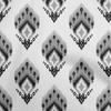 Cotton Flex Gray Fabric Asian Ikat Fabric For Sewing Printed Craft Fabric By The Yard 40 Inch