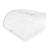 Transparent Roll Up Lid Box Flip Top Tea Cup Storage Box Bottle Organizer for Dining Table Kitchen
