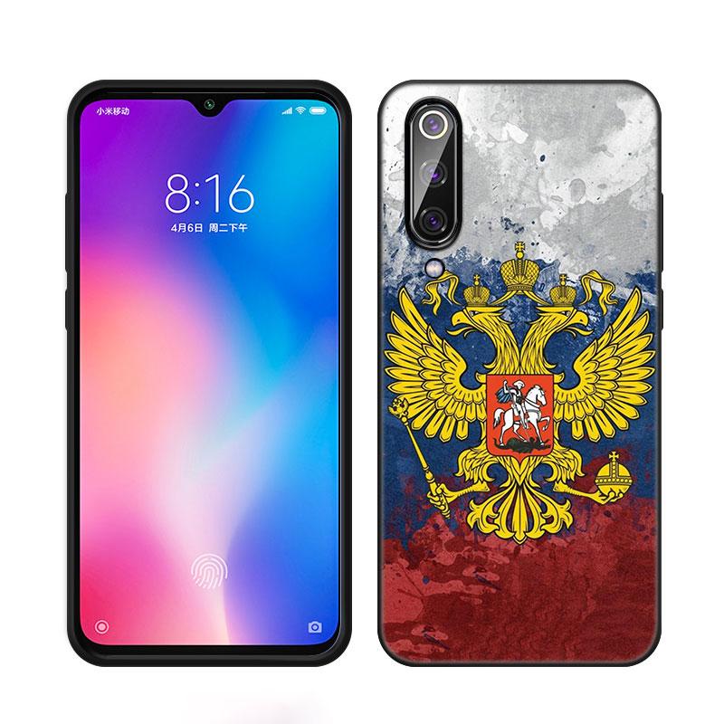 Россия Российские Флаги Эмблема Чехол для телефона Для Xiaomi Mi A2 8 9 SE Note 10 10T 11 12 Lite 9T 11T 12S 12T Pro A3 6X 12X Черная Крышка