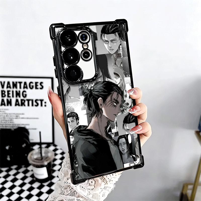 A-Атака Титанов Аниме Покрытие Чехол Для Телефона Для Samsung Galaxy S24 S25 FE S26 Edge S23 Ultra S22 S21 Plus S20 Защита От Падения Airbag