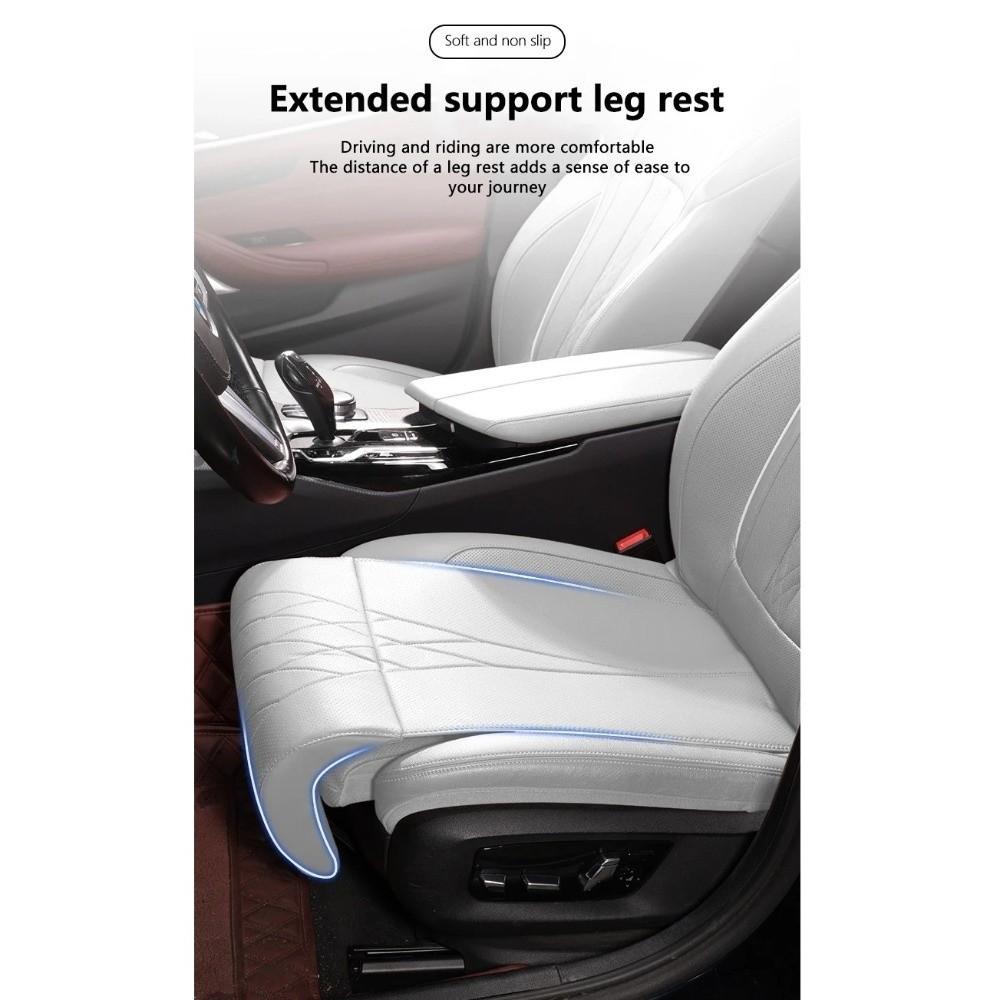 Leg Support Pads Car Seat Leg Support Extension Leather Seat Padding Mat Cover  Automobile