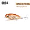 Transparent Useful Crankbaits Minnow Lures Pencil Baits with Steel Ball Winter Fishing Fish Hooks