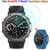 2 шт. Стеклянная пленка для часов, рамка, ободок для Huami Amazfit T-Rex 3, чехол для смарт-браслета, защитные пленки, чехол для Amazfit T-Rex 3, оболочка