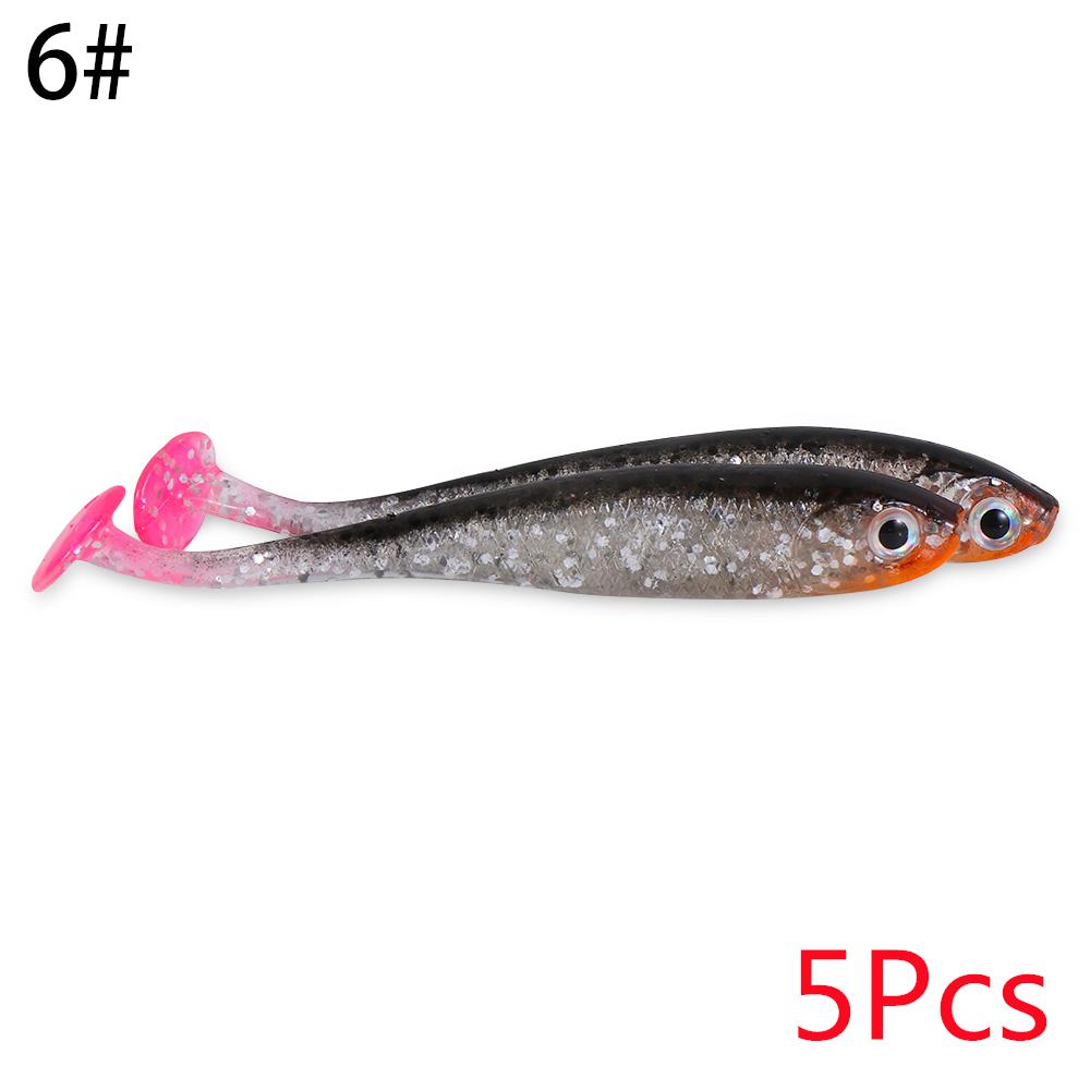 Рыболовные снасти, спиннинговые приманки, воблеры с Т-образным хвостом, силиконовые черви, приманка, мягкие рыболовные приманки, джиг-приманка