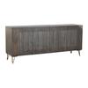Low Buffet - Metal - Dark Brown - 4 Doors - Mango Wood - Contemporary Design