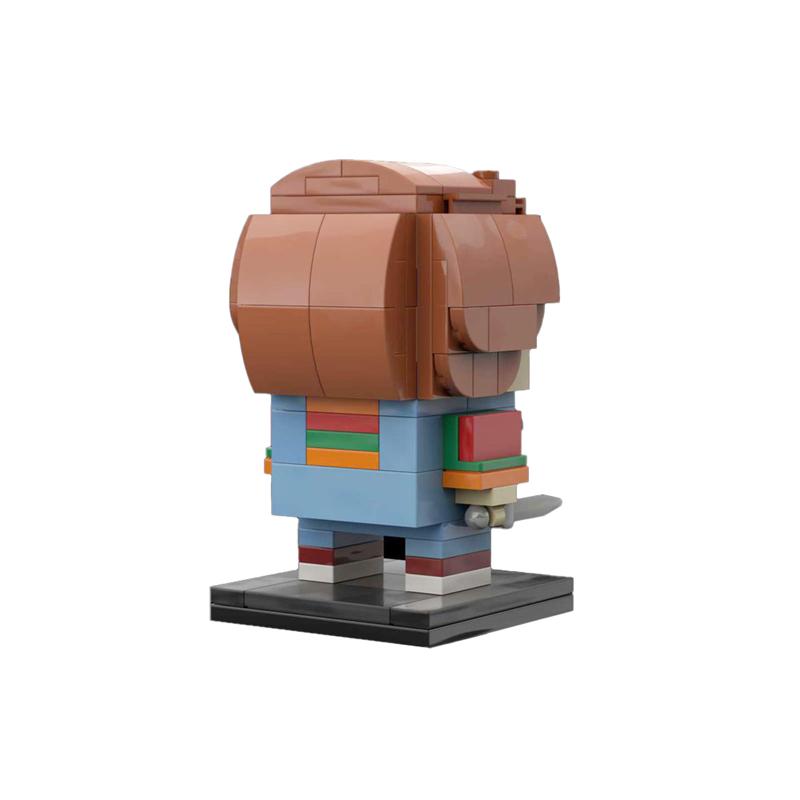 MOC Brickhead Чаки Модель Строительные блоки Ужасы Куклы-убийцы Сборные кирпичики Игрушка Детский подарок на день рождения DIY Креативные игрушки