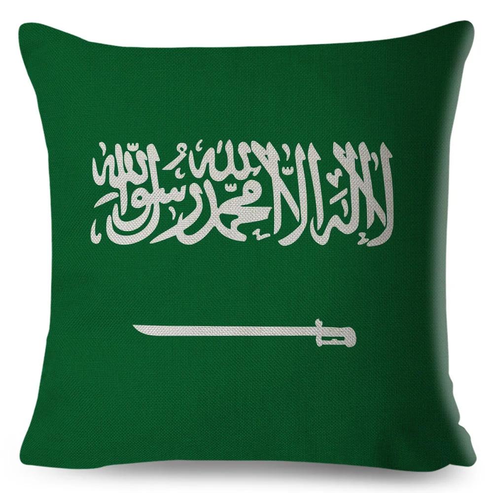 Чехол на подушку с национальным флагом в 50 стилях для дивана, декор для детской комнаты, наволочка с геометрическим принтом, наволочка из полиэстера 45x45 см