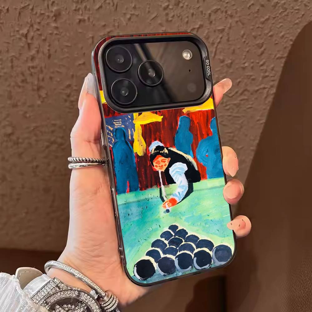 Чехол для телефона Пул Снукер Цвет Серебряный Корпус Для IPhone 17 16 15 14 13 12 11 Pro Max Plus
