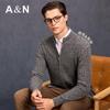 Antonio Men's 100% Cashmere Cable Knit Cardigan