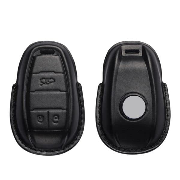 Kadeco Чехол для ключей из натуральной кожи для Alfa Romeo и Giulietta Giulia, Stelvio, (красный)