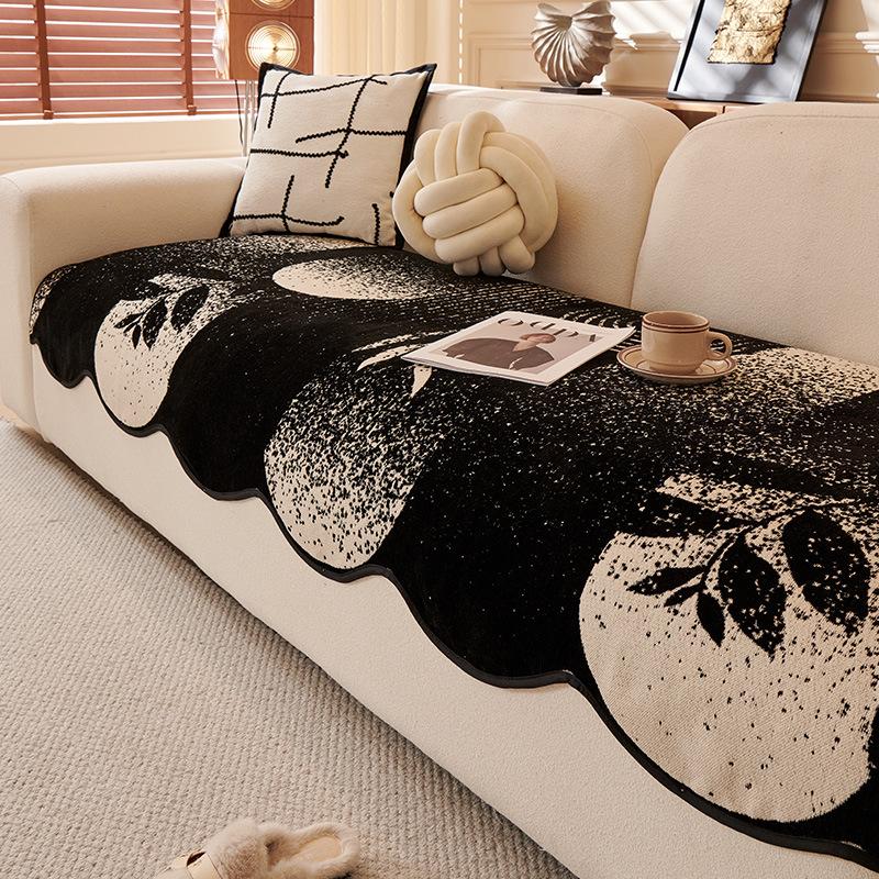 New Straight-Row Sofa Cover Cloth Four-Season Universal Non-Slip Seat Cushion Light French Special-Shaped Irregular Sofa Cushion