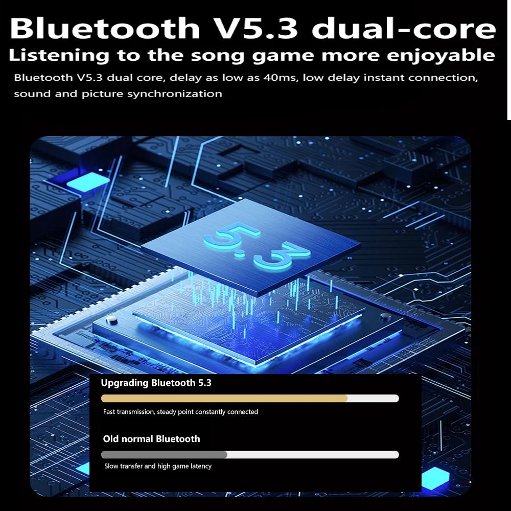 Open Ear Headphones Wireless Bluetooth Clip On Earbuds with MicrophoneWaterproof Workout Earbuds Men's and Women's Ear Buds Wireless