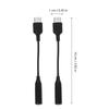 3Pcs USB Line 3.5mm Headphone Adapter High Fidelity Plug Play Low Power Consumption USB C to 3.5mm Audio Jack Adapter