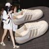 Stepping On Shit Feeling Moral Training Shoes Women's 2025 New Autumn Versatile Flat Leather White Shoes Student Running Sports Shoes Women