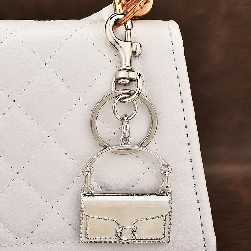 Модный изысканный мини-брелок в форме сумки, брелок для женщин, безделушка, металлический брелок, украшение для рюкзака, аксессуары, подарки