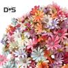 100Pcs/Bag Easy To Maintain Artificial Flower Head Fadeless Fabric Beautiful Garland Fake Flower Wedding Decor