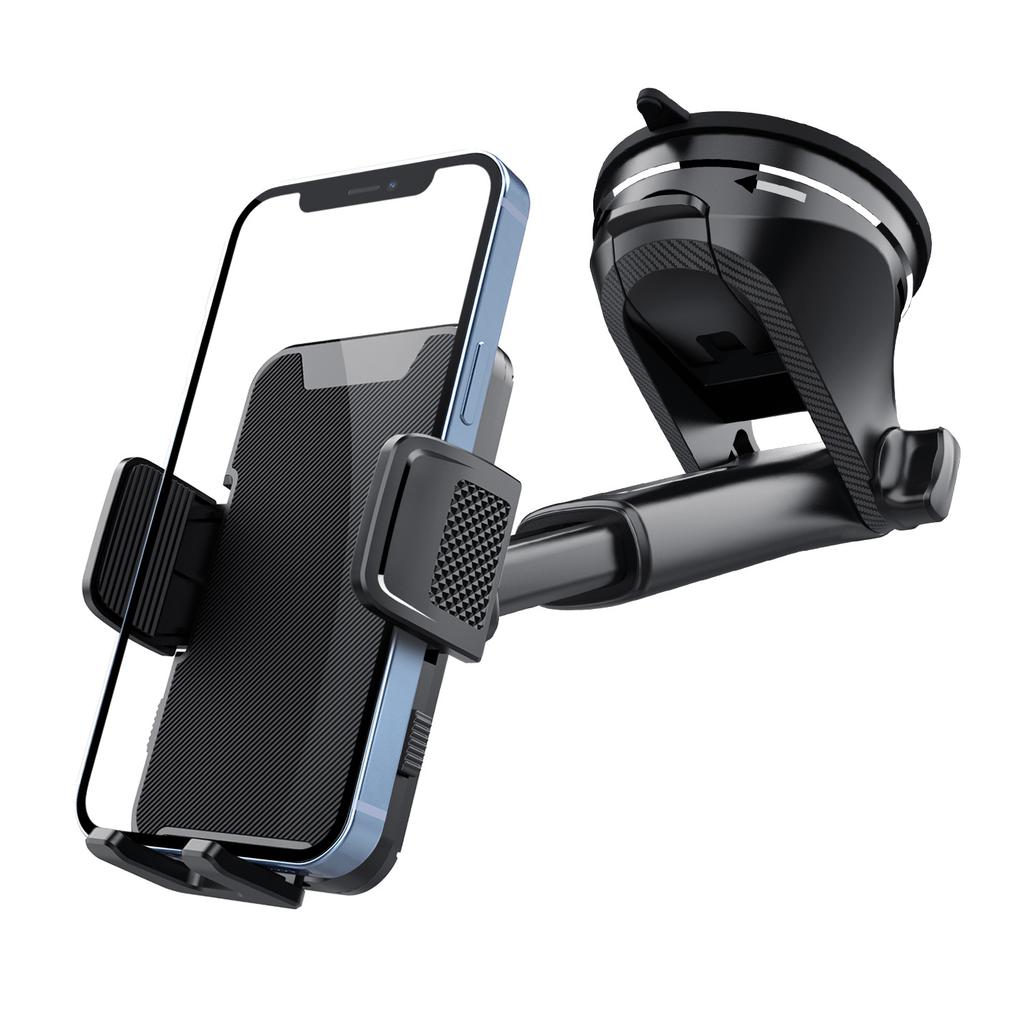 ML236 Car Phone Holder 360 Degree Rotation Extendable Suction Cup Mobile Mount for Windshield Dashboard