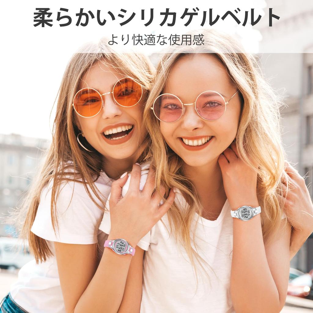 Цифровые часы для женщин, Спортивные часы, Многофункциональные, Дата, День недели, Будильник, Светодиодный дисплей, Водонепроницаемые часы, Для улицы, Простые часы, Стильные,