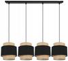 Hanging lamp, chandelier, ceiling lamp, boho jute lampshade