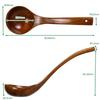 Morikuru Wooden Kitchen 26cm Ladle, Lacquered, Tool, TK04-22, Length