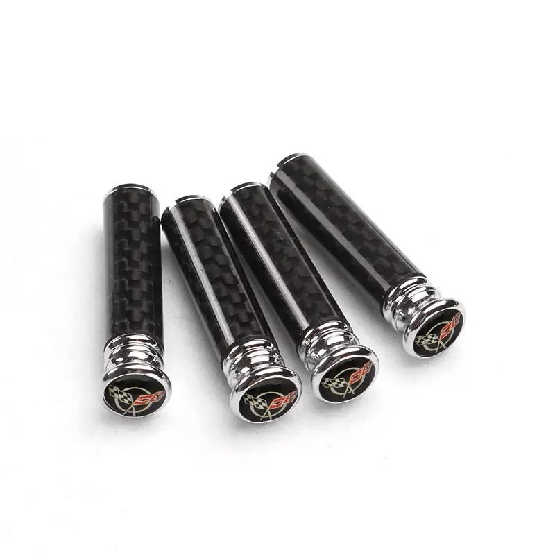 Carbon Fiber for Chevrolet COLORADO Corvette IMPALA AVEO CAPTIVA CRUZE EQUINOx LACETTI MALIBU Car Door Lock Pins Bolt Cover