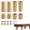 Brass Feet for Wooden Serving Trays Cutting Boards Jewelry Boxes and Bathroom Trays with 4x30mm and 4x15mm Options