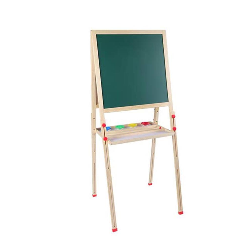 AllinOne Wooden Children Art Easel with Paper Roll and Accessories